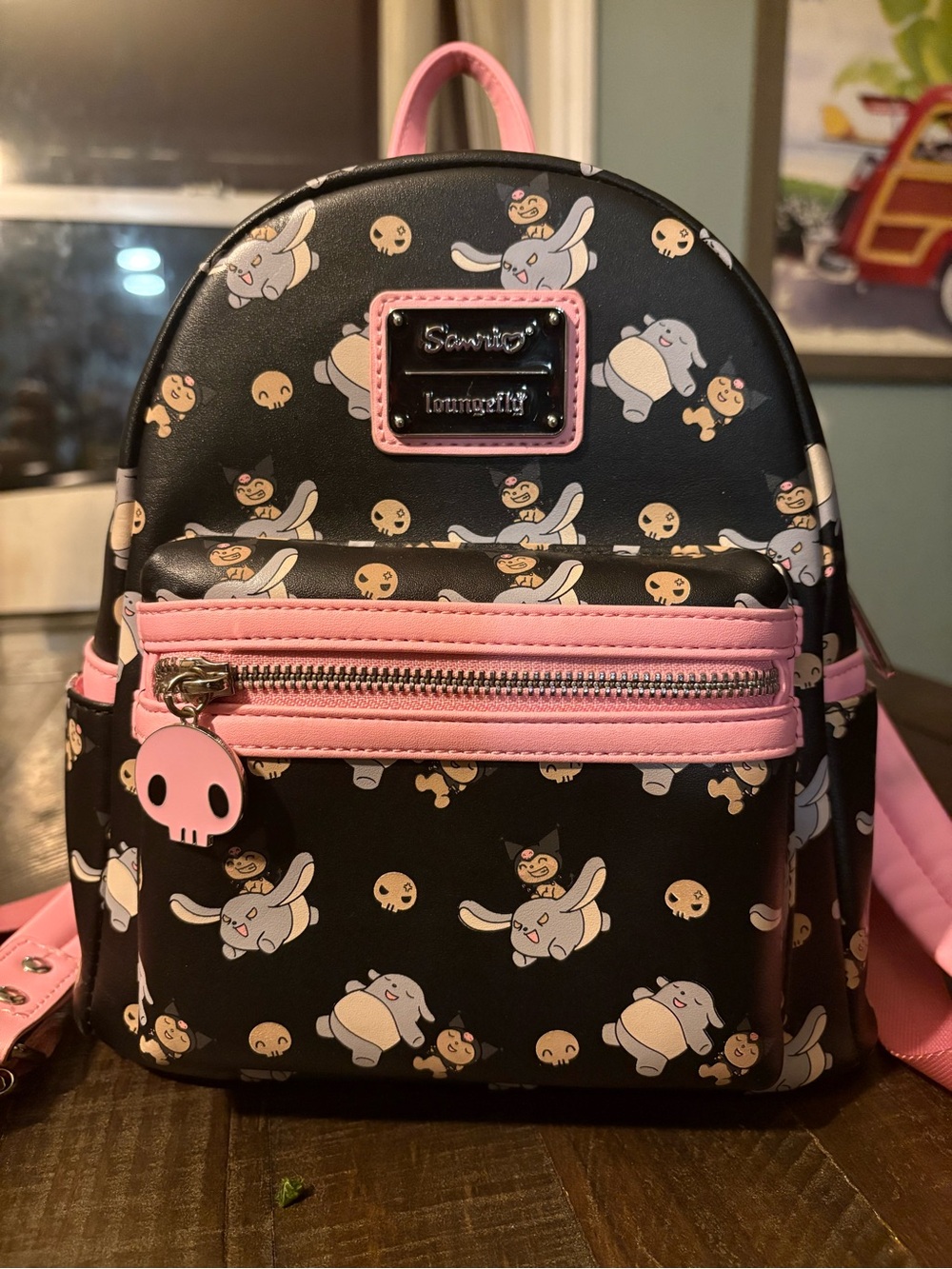 Sanrio Kuromi & Baku Glow in the Dark Loungefly Mini Backpack
